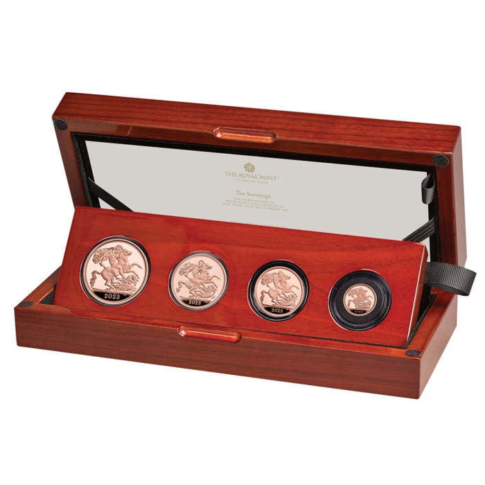 The Coronation of His Majesty King Charles III Sovereign 2023 Four-Coin Gold Proof Set