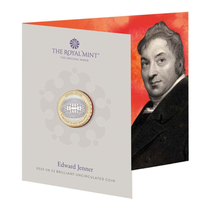 Edward Jenner 2023 UK £2 Brilliant Uncirculated Coin 