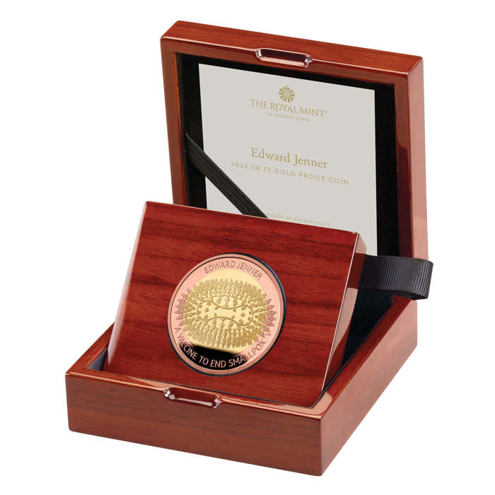 Edward Jenner 2023 UK £2 Gold Proof Coin 