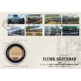The Centenary of Flying Scotsman 2023 UK £2 Gold Proof Coin Cover