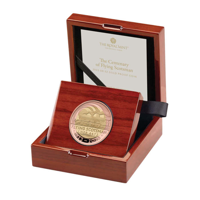 The Centenary of Flying Scotsman 2023 UK £2 Gold Proof Coin	