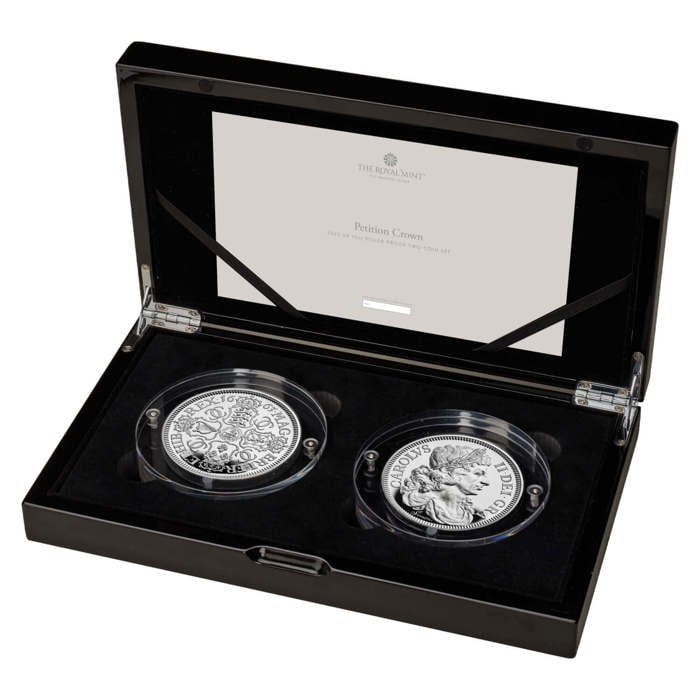 Great Engravers Petition Crown 2023 UK 10oz Silver Proof Two-Coin Set