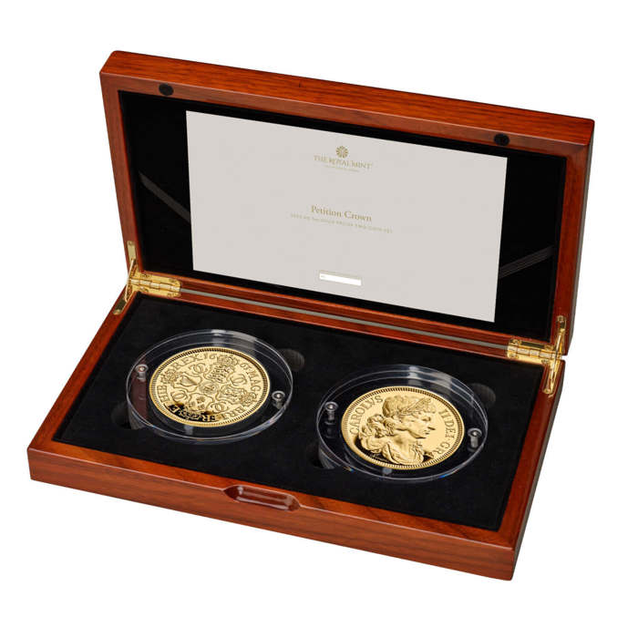 Great Engravers Petition Crown 2023 UK 5oz Gold Proof Two-Coin Set