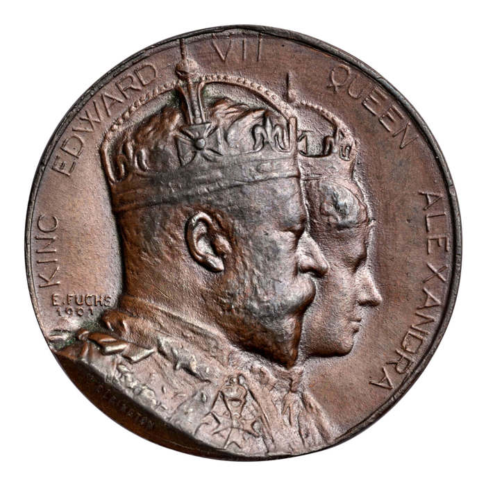 1902 Edward VII Coronation Spithead Medal 