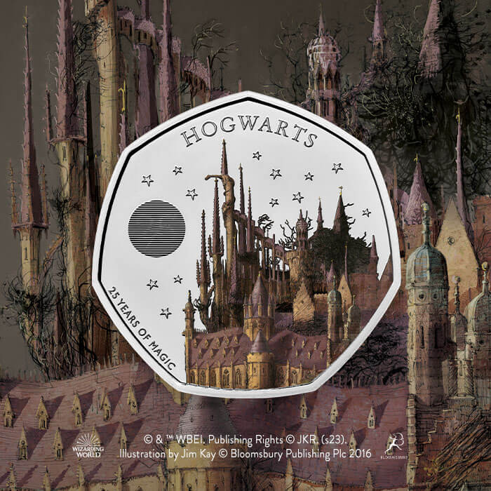 The Royal Mint concludes its spellbinding Harry Potter collection celebrating 25 years of magic with a 50p featuring Hogwarts School