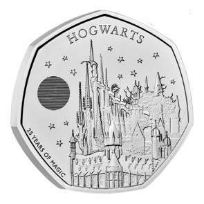 Hogwarts 2023 UK 50p Brilliant Uncirculated Coin