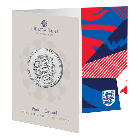 Pride of England 2023 UK £5 Brilliant Uncirculated Coin