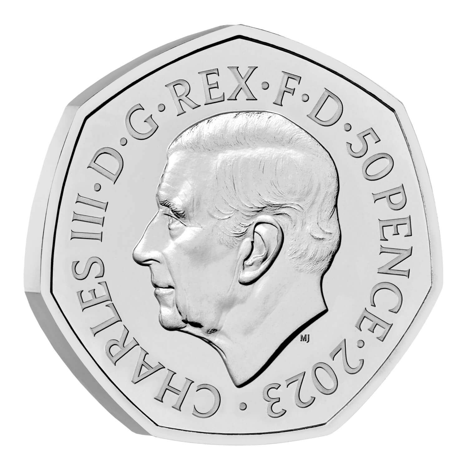 Star Wars Luke Skywalker and Princess Leia 2023 UK 50p Brilliant