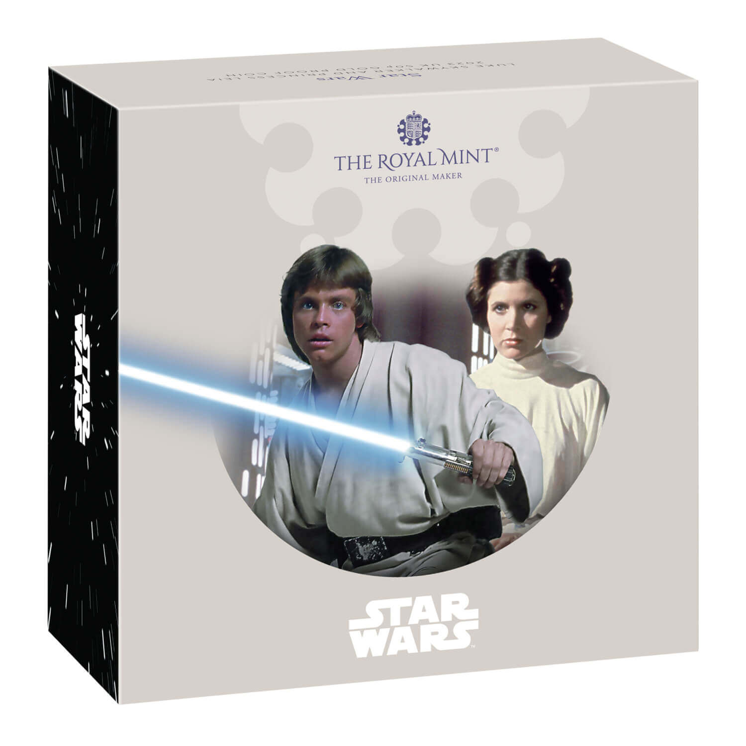 Star Wars Luke Skywalker and Princess Leia 2023 UK 50p Gold Proof