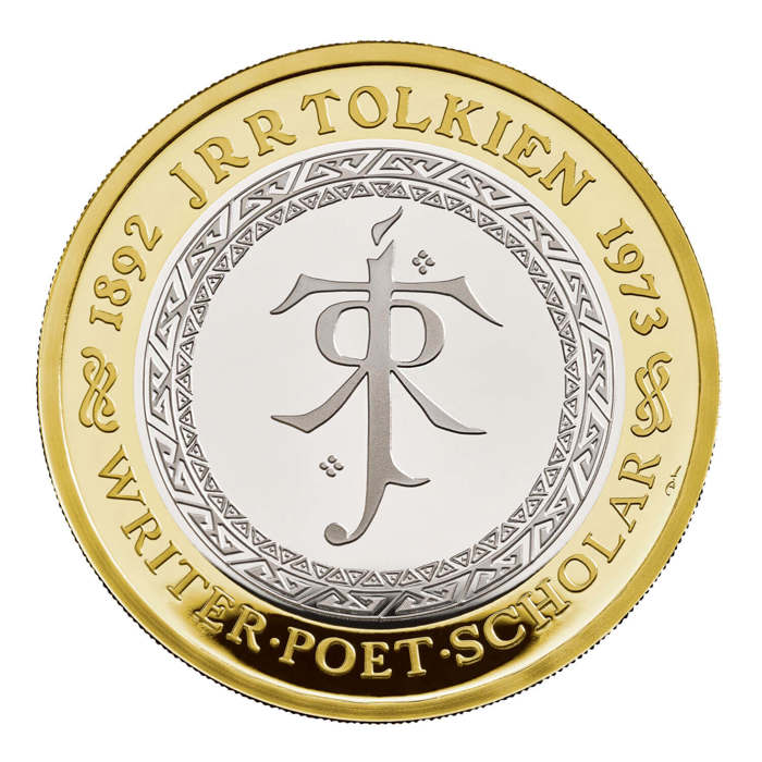 Celebrating the Life and Work of JRR Tolkien 2023 UK ï¿½2 Silver Proof Coin