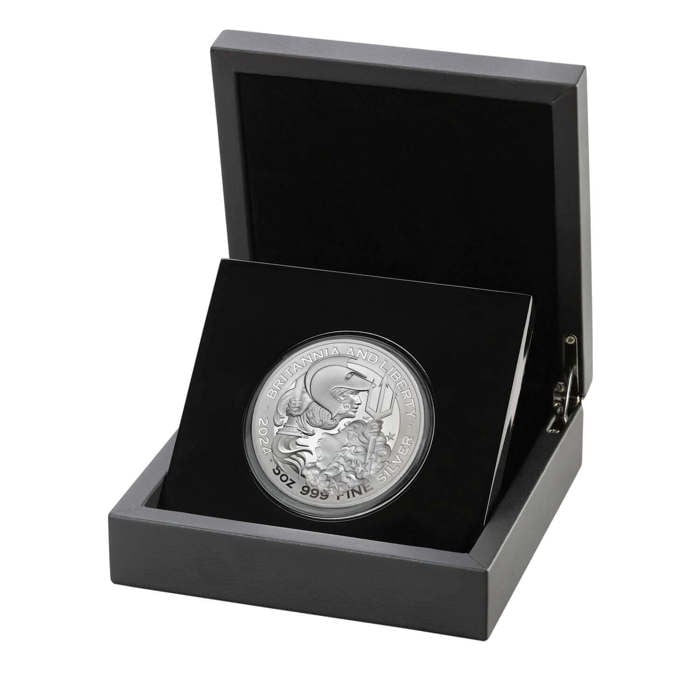 Britannia and Liberty 2024 UK 5oz Silver Proof Coin