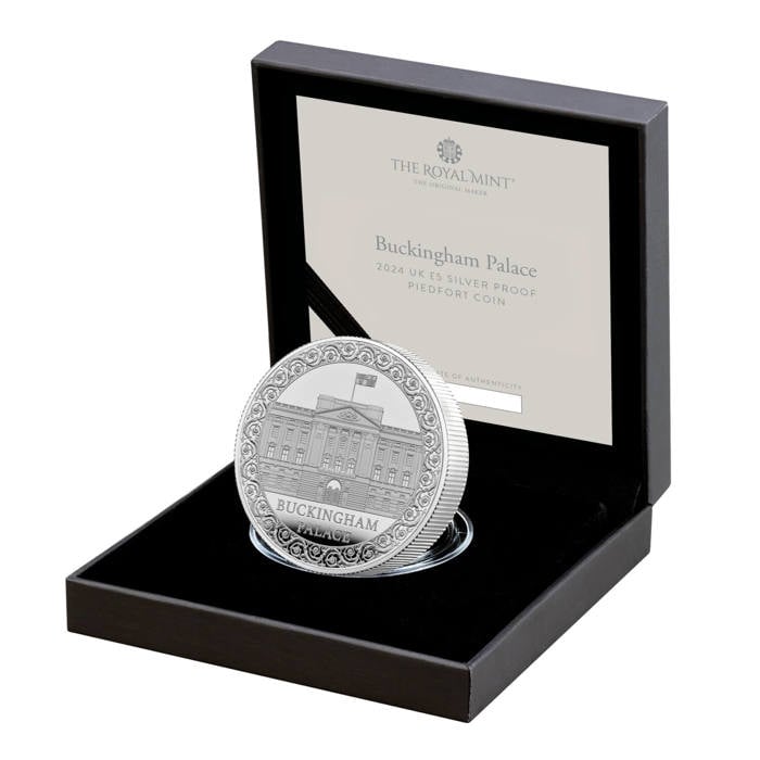 Buckingham Palace 2024 UK £5 Silver Proof Piedfort Coin