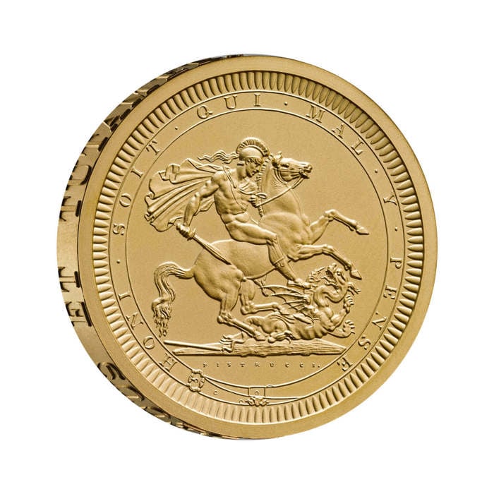 St George and the Dragon 2024 UK 2oz Gold Proof Coin