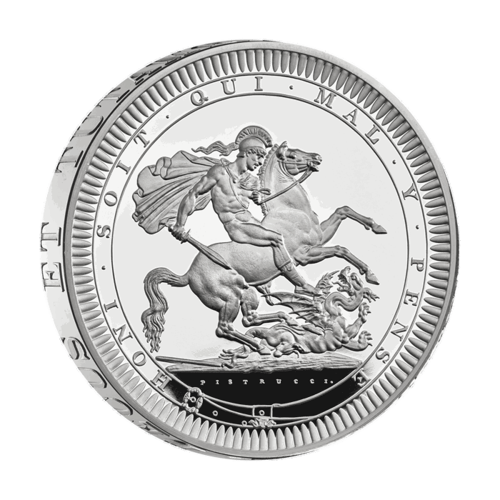 St George and the Dragon 2024 UK 5oz Silver Proof Coin