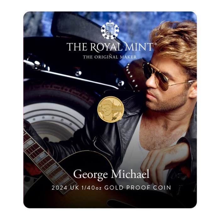 George Michael 2024 UK 1/40oz Gold Proof Coin