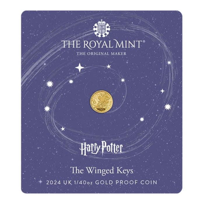 The Winged Keys 2024 UK 1/40th oz Gold Proof Coin