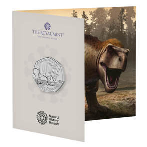 Tyrannosaurus 2024 UK 50p Brilliant Uncirculated Coin