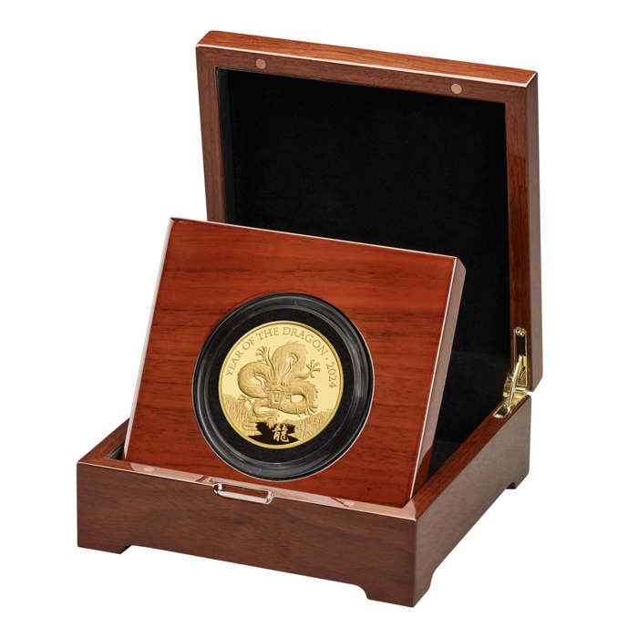 Lunar Year of the Dragon 2024 UK 5oz Gold Proof Coin