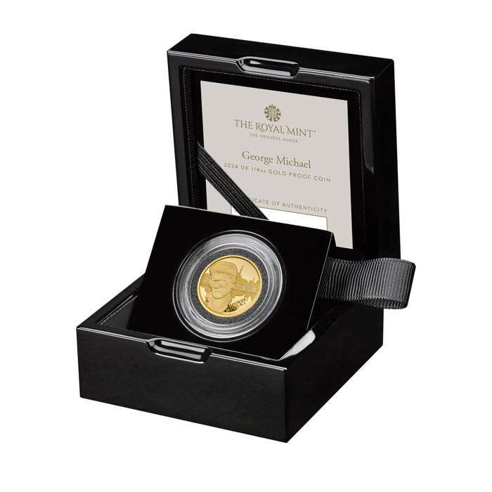 George Michael 2024 UK 1/4oz Gold Proof Coin