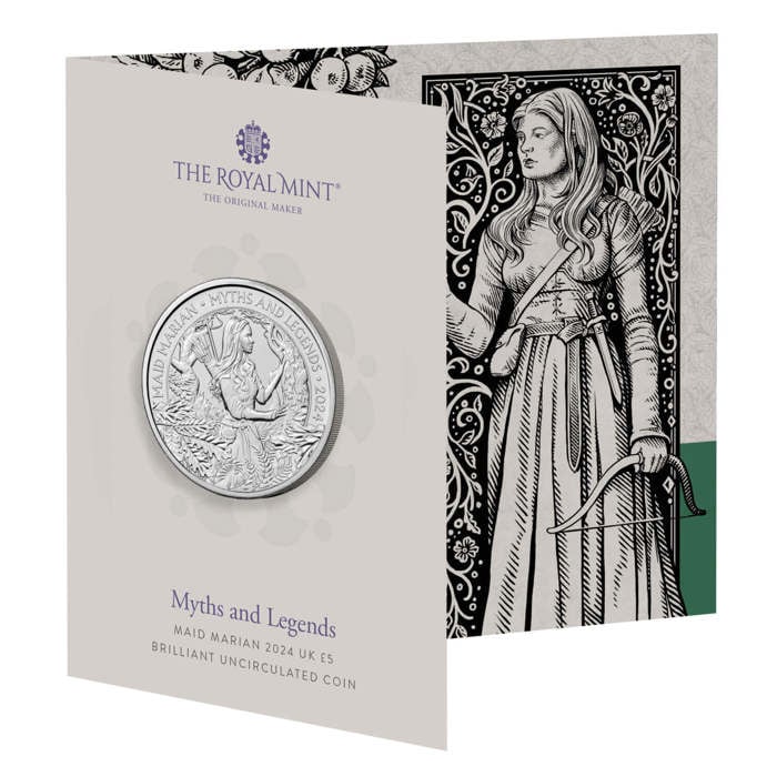 Myths and Legends Maid Marian 2024 UK Brilliant Uncirculated Coin