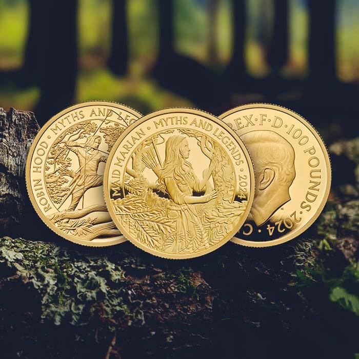 MAID MARIAN GRACES A COMMEMORATIVE COIN