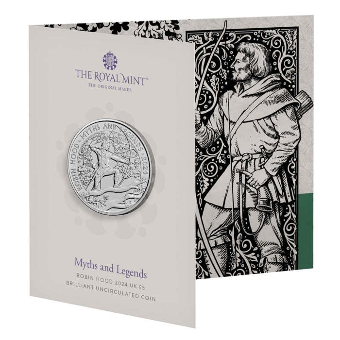 Myths and Legends Robin Hood 2024 UK £5 Brilliant Uncirculated Coin