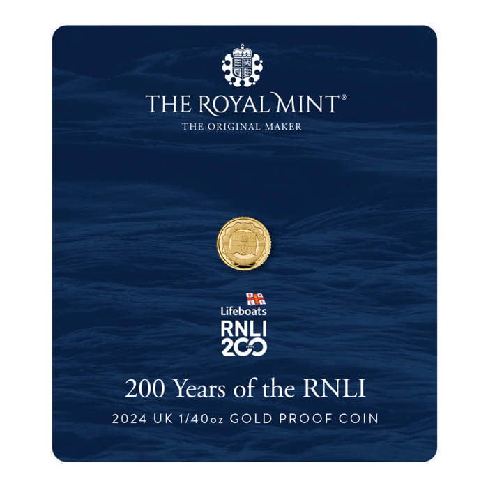 200 Years of the RNLI 2024 UK 1/40oz Gold Proof Coin