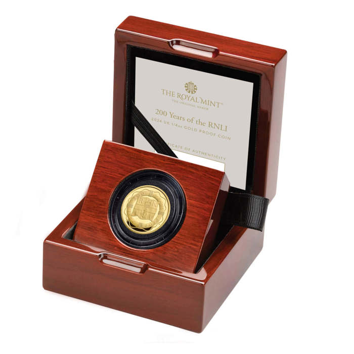 200 Years of the RNLI 2024 UK 1/4oz Gold Proof Coin
