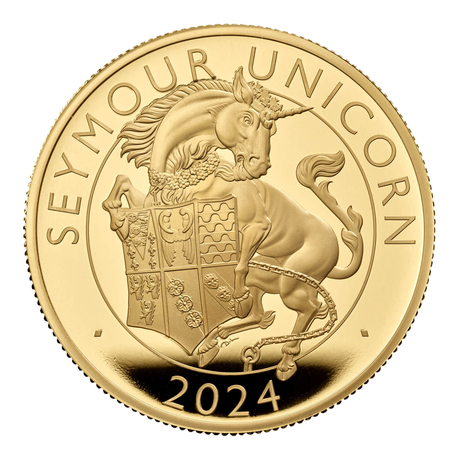 The Royal Tudor Beasts The Seymour Unicorn 2024 UK 2oz Gold Proof