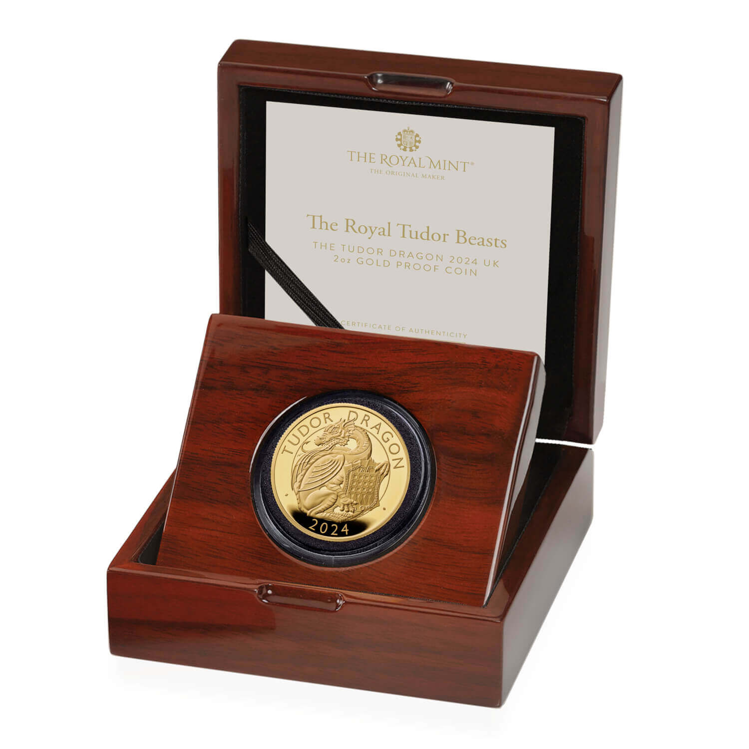 The Royal Tudor Beasts The Tudor Dragon 2024 UK 2oz Gold Proof