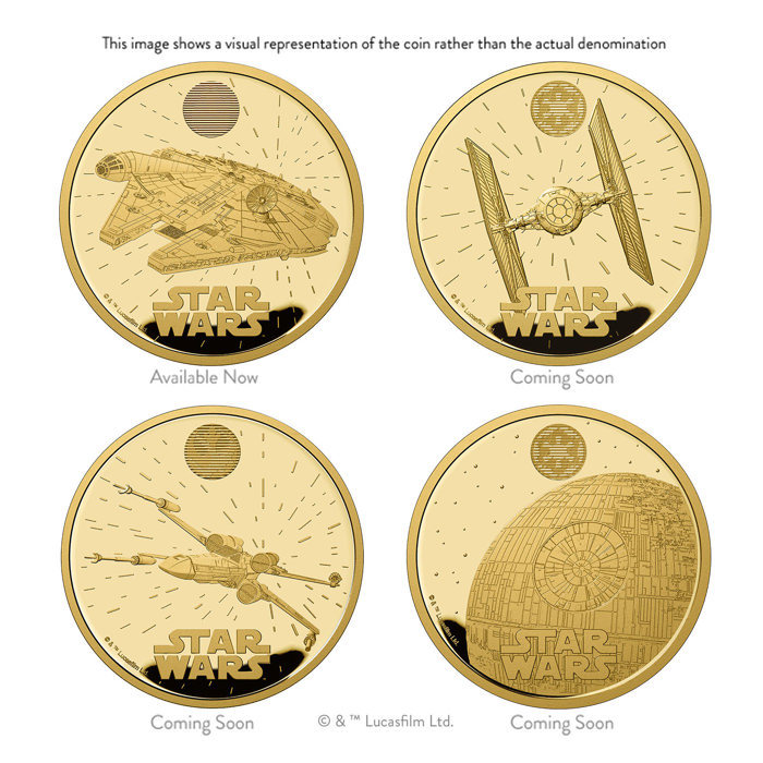Star Wars 2024 UK 1oz Gold Proof Four-Coin Collection