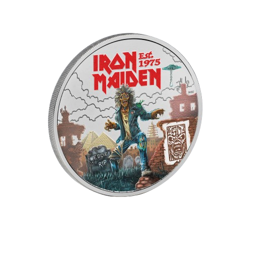 Iron Maiden 2025 UK £5 Brilliant Uncirculated Colour Coin - 2025 Royal Mint Release