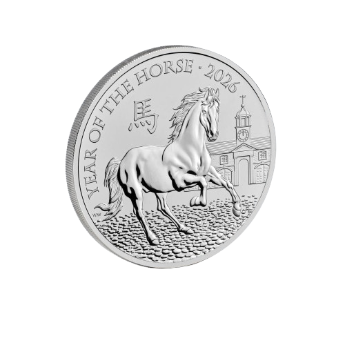 Lunar Year of the Horse 2026 UK £5 Brilliant Uncirculated Coin - 2025 Royal Mint Release