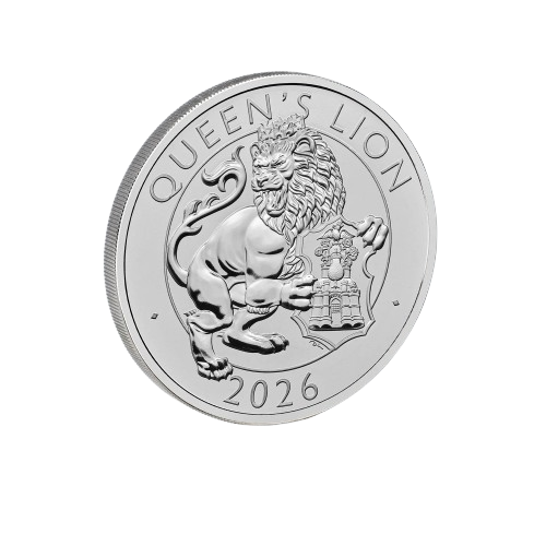 The Royal Tudor Beasts The Queen's Lion 2026 UK £5 Brilliant Uncirculated Coin - 2025 Royal Mint Release