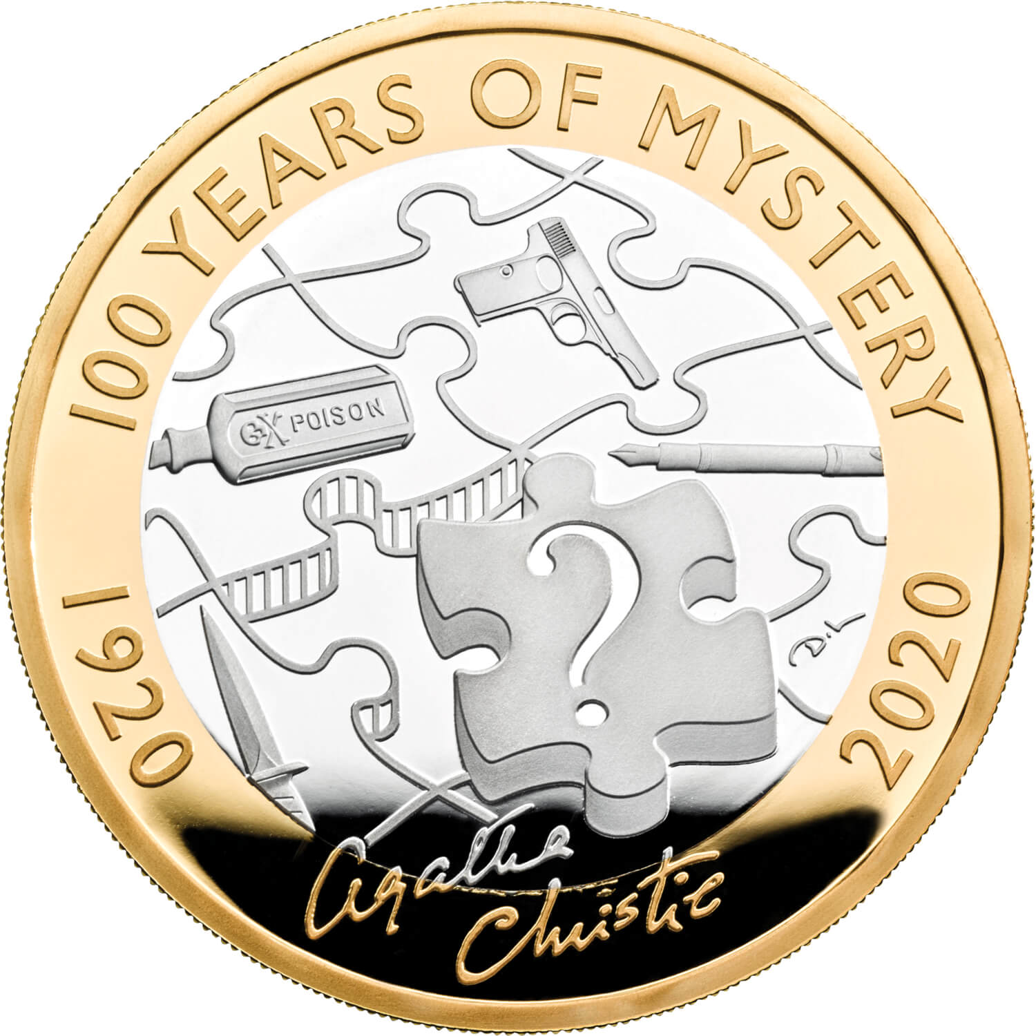 Agatha Christie £2 Coin