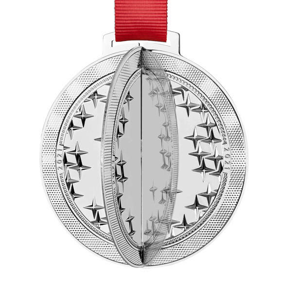 Star Cluster 2021 Silver Tree Decoration