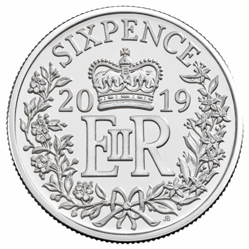 20% Off 2019 Christmas Silver Sixpence