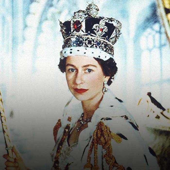 Five portraits of Her Majesty Queen Elizabeth II