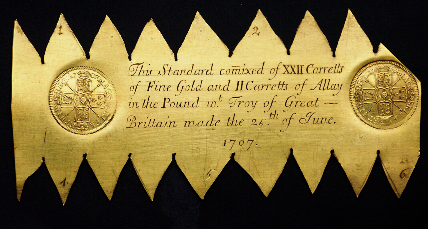 1707 gold trial plate