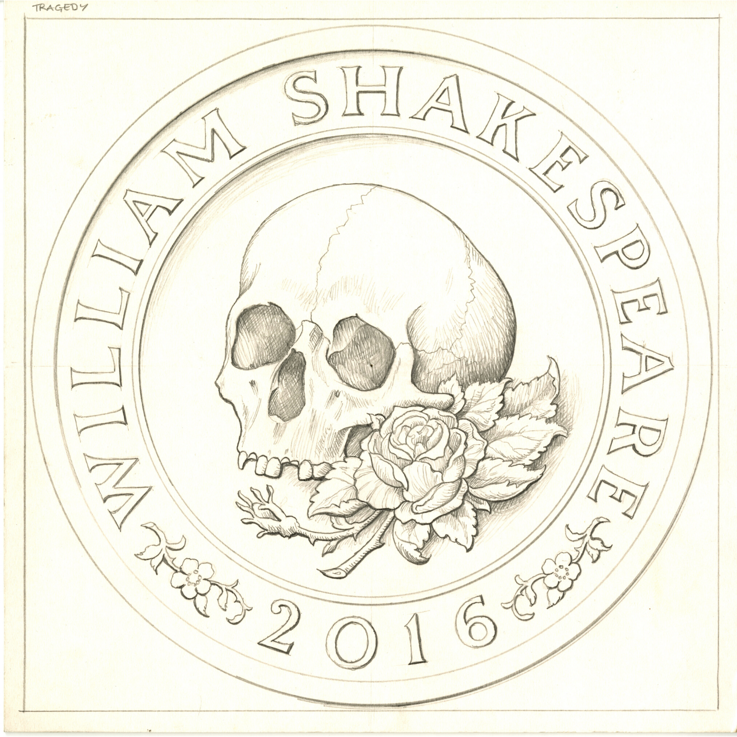 Artwork for the 2016 Shakespeare £2 coin