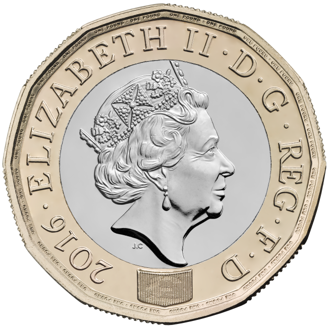 United Kingdom £1 coin obverse