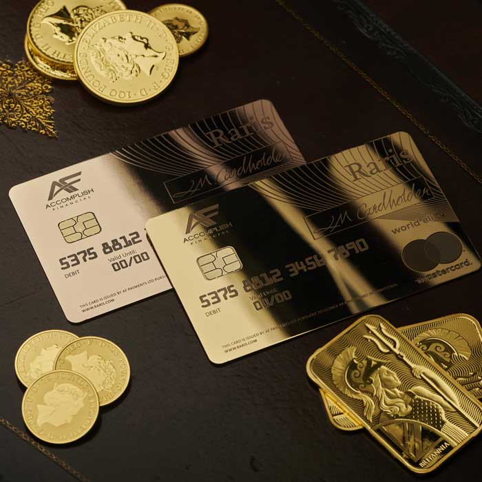Royal Mint unveils Raris - the first of a kind solid gold payment card