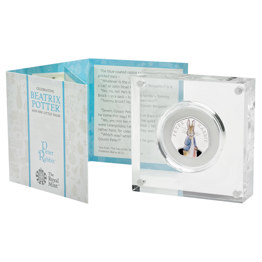 50p Coins 35 uk19prsp peter rabbit 2019 uk 50p silver proof coin reverse in acrylic with booklet flip