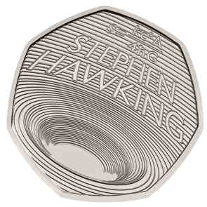 Celebrating the Life of Stephen Hawking 2019 UK 50p Brilliant Uncirculated Coin