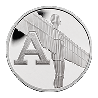 A - Angel of the North Silver 10 Pence