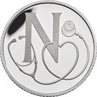 N - NHS (National Health Service) Silver 10 pence