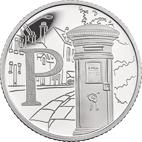 P - Postbox Silver 10 pence