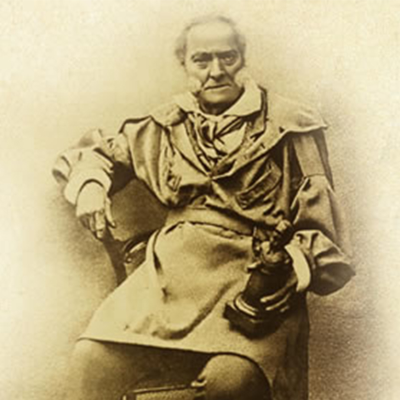 A black and white image of Benedetto Pistrucci