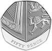 Royal Arms 50p Coin