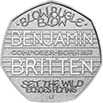 Benjamin Britten 50p Coin